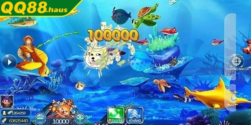 Bắn cá đại dương xanh là tựa game săn cá đổi thưởng hiện đại